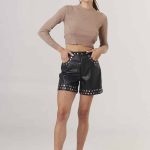 JERSEY CROPPED PUNTO TAMIKA - champagne - s