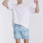 BAÑADOR DIXON - celeste-b-hojas - s