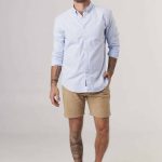 CAMISA REGULAR ALBERTO - celeste - s