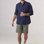 CAMISA REGULAR ALBERTO - marino - s