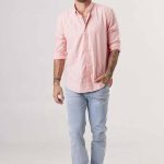 CAMISA REGULAR ALBERTO - salmon - s