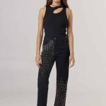 JEANS REGULAR TACHAS IYA - negro - 24