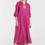 TÚNICA LINO OZAKA - fucsia - xs-s