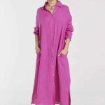 TUNICA LINO ROSARIO - fucsia - xs-s